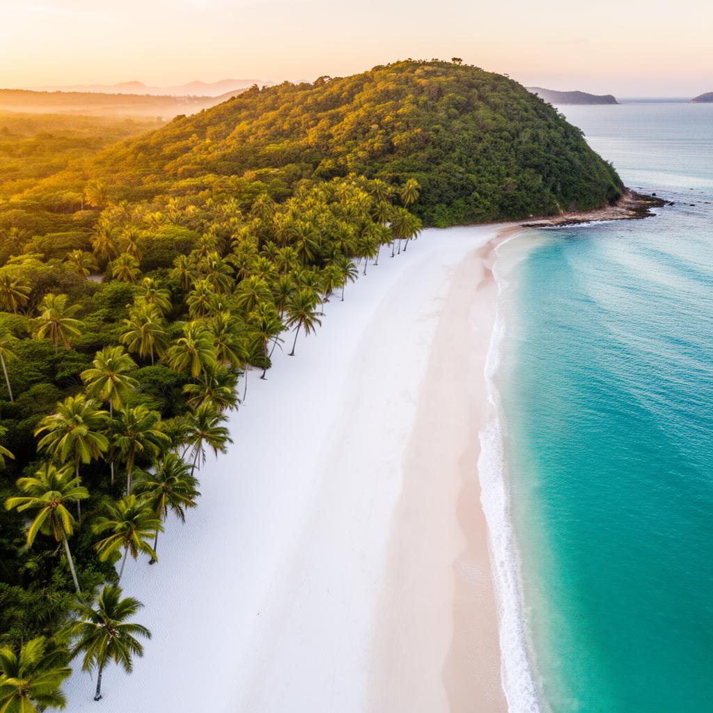 Vista aérea da Península de Maraú, Bahia